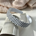 Elegant Polka Dot Acetate Wide Headband 6W6HBD373