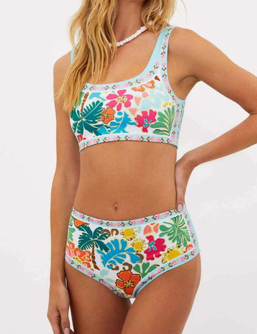 Sexy Floral Backless Bikini - DippedShop Wholesale - #1939