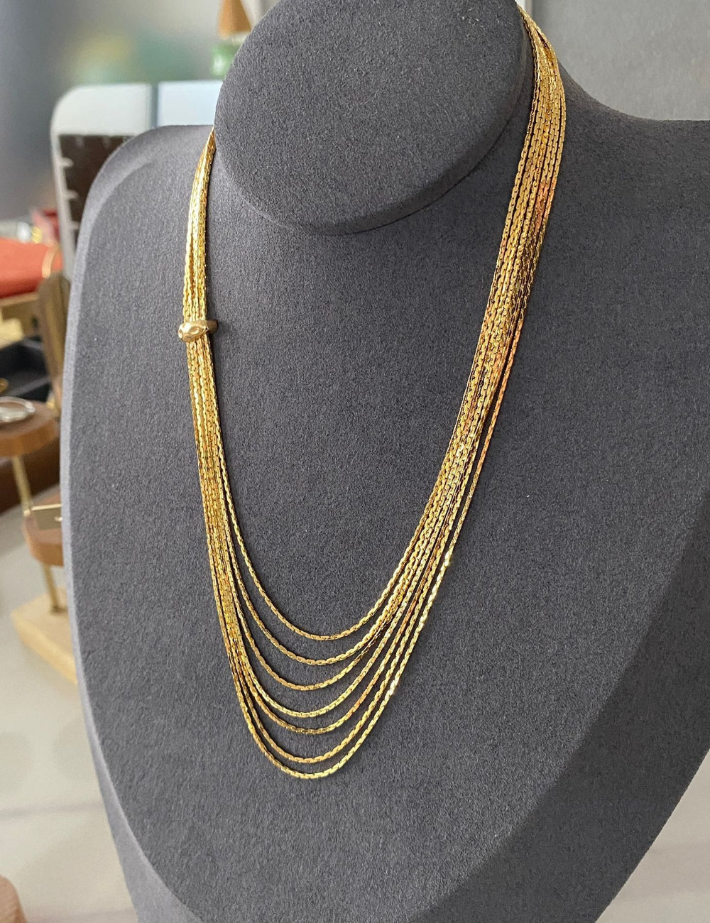Minimalist Layered Gold Necklace - DippedShop Wholesale - #8195