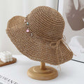 Solid Straw Sun Hat - DippedShop Wholesale - #4723
