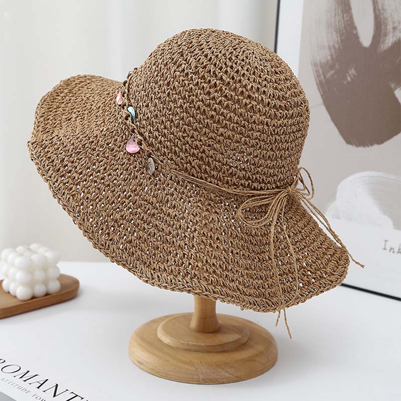 Solid Straw Sun Hat - DippedShop Wholesale - #4723