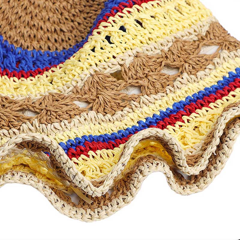 Color Block Striped Knit Hat - DippedShop Wholesale - #1491