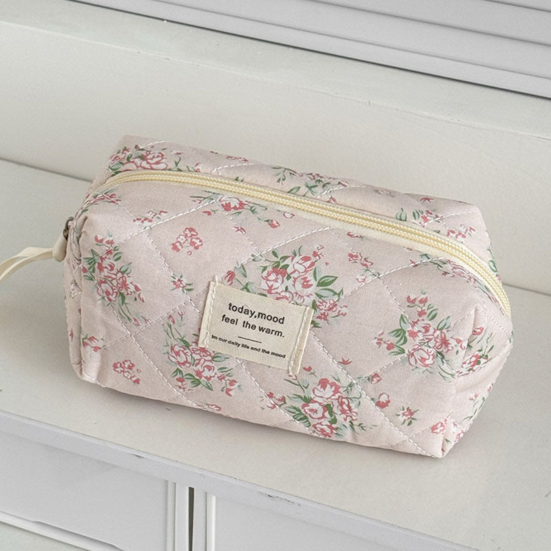 Quilted Floral Storage Bag - DippedShop Wholesale - #1763
