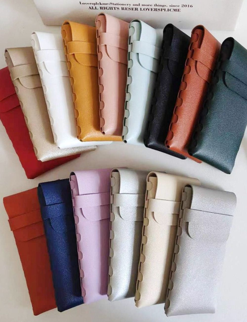 Minimalistic PU Leather Sunglass Case - DippedShop Wholesale - #2051