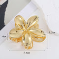 Fashion Gold Plated Plumeria Flower Hair Clip MK2MBEP6W6HCP368
