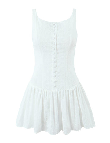 Sexy Solid Color Backless Staps Mini Dress DP25C966