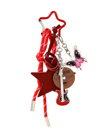 Guitar Record Butterfly Bag Charms DP25D679