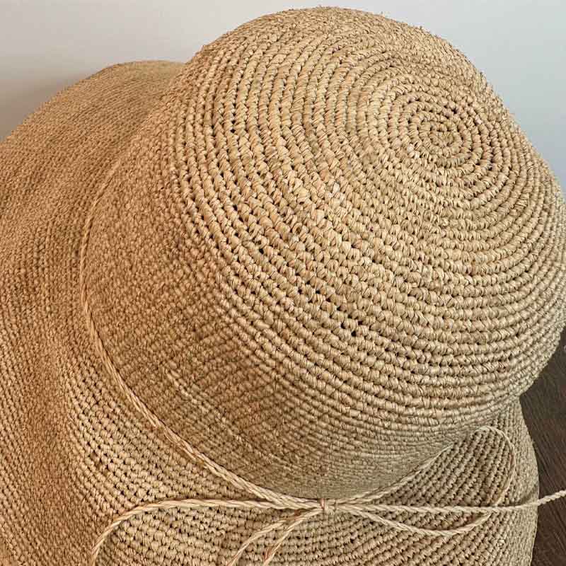 Wide Brim Straw Sun Hat - DippedShop Wholesale - #4803