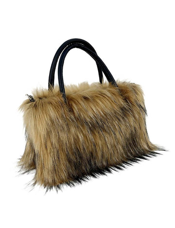 Fluffy Faux Fur Large Capacity Tote Handbag DP25G663