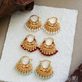 Bohemian Pearl Tassel Hoop Earrings - DippedShop Wholesale - #0499