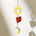 Natural Stone Crystal Ball Suncatcher - DippedShop Wholesale - #7459