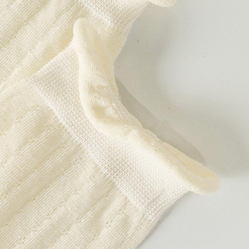 Ruffle Cuff Mesh Socks - DippedShop Wholesale - #4675