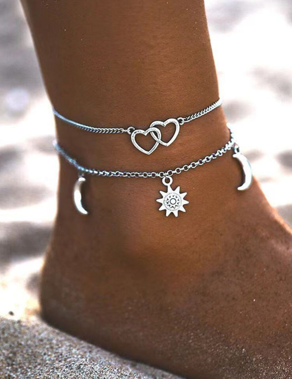 Sun & Moon Simple Anklet DPJA10