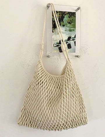 Crochet Mesh Shoulder Bag - DippedShop Wholesale - #1091