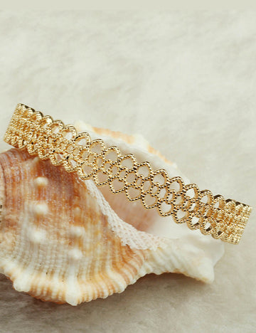 Hollow Lace Adjustable Floral Bracelets DP25D651