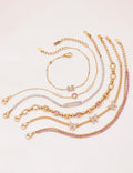 Chunky Gold Plated Cubic Zirco - DippedShop Wholesale - #9267