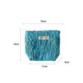 Minimalist Color Block Embossed Travel Makeup Bag MK2BW6W10BOB391
