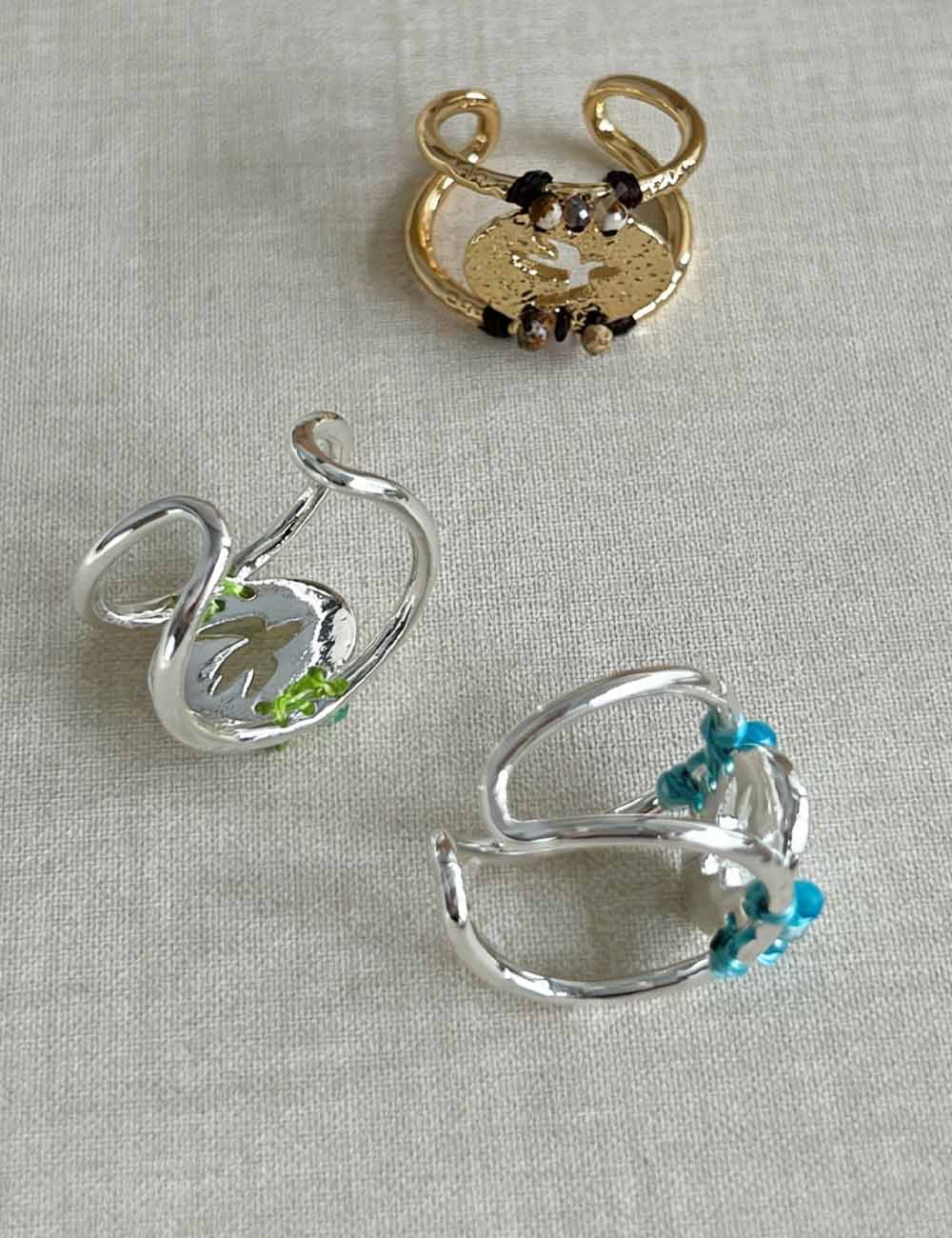 Danity Hollow Out Beaded Open - DippedShop Wholesale - #7219