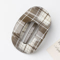 Color Block Plaid Hair Claw - DippedShop Wholesale - #5443