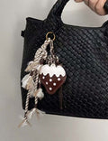 Strawberry Braided Keychain Charm - DippedShop Wholesale - #0131