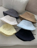 Minimalist Solid Color Foldable Bucket Hat 8BK6HAT180L