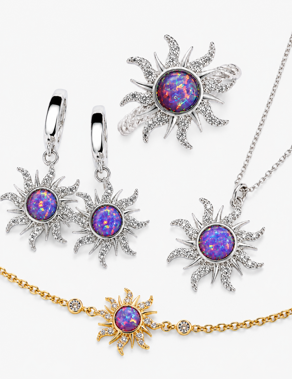 Sunburst Charm Bracelet - DippedShop Wholesale - #7379