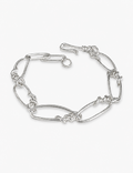 Chunky Irregular Paperclip Link Chain Bracelet 6W6JBR342
