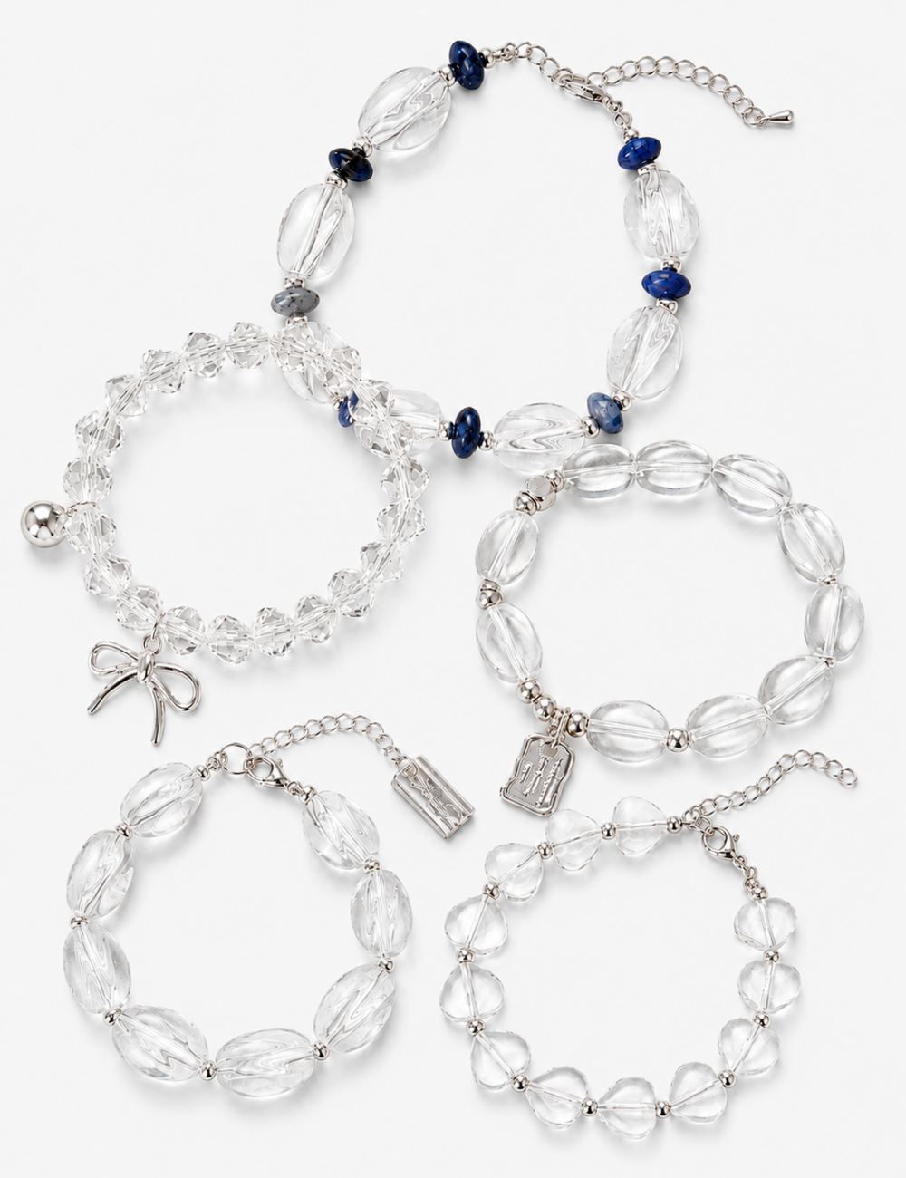 Crystal Beaded Chain Bracelet - DippedShop Wholesale - #1827
