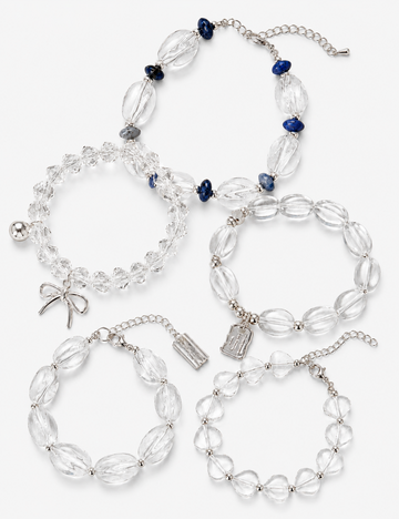 Crystal Beaded Chain Bracelet - DippedShop Wholesale - #1827
