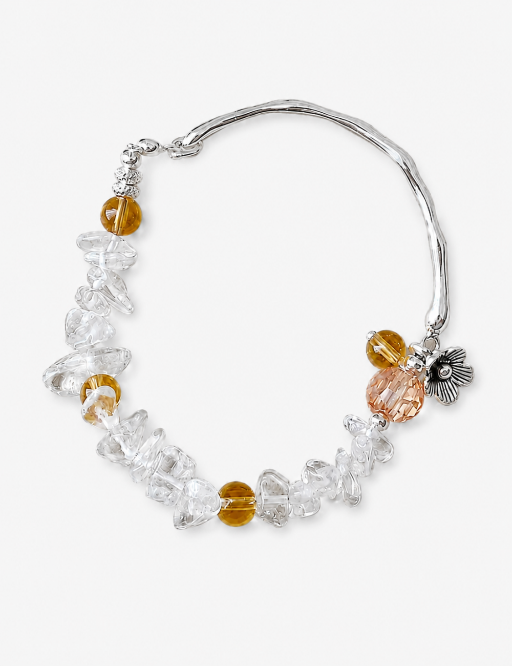 Irregular Crystal Beaded Bracelet - DippedShop Wholesale - #5331