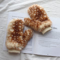 Fuzzy Plush Winter Gloves - DippedShop Wholesale - #3587