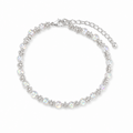 Danity Transparent Bead Silver Bead Chain Bracelet 6W6JBR336