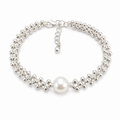 Handmade Pearl Charm Beaded Braided Bracelet 6W6JBR341