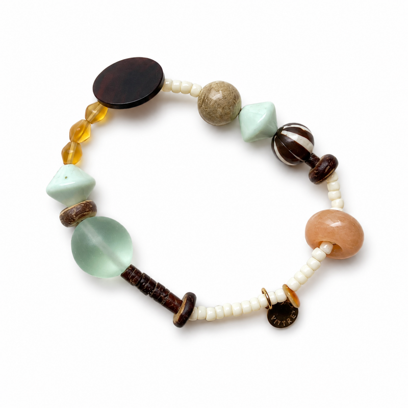 Stone Beaded Chain Bracelet - DippedShop Wholesale - #4099