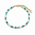 Fresh Pearl Flower Charm Beaded Chain Bracelet 6W6JBR346