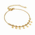 Boho Style Natural Stone Beaded Chain Bracelet 6W6JBR350