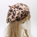 Leopard Print Beret Hat - DippedShop Wholesale - #0243