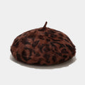 Leopard Print Beret Hat - DippedShop Wholesale - #1939