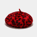 Leopard Print Beret Hat - DippedShop Wholesale - #3635