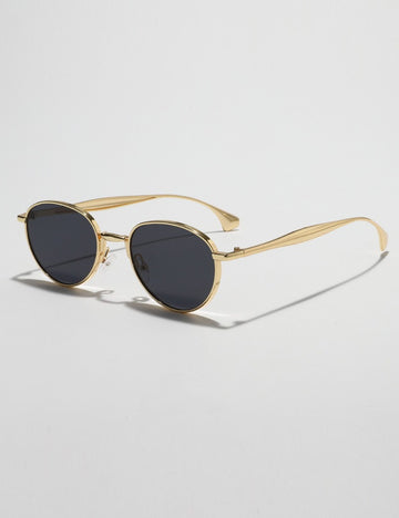 Metal Oval Frame Sunglasses - DippedShop Wholesale - #8083