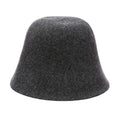 Minimalist Solid Color Wool Bucket Hat 6W6HAT673