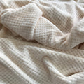 Pineapple Grid Coral Fleece Blanket - DippedShop Wholesale - #2723
