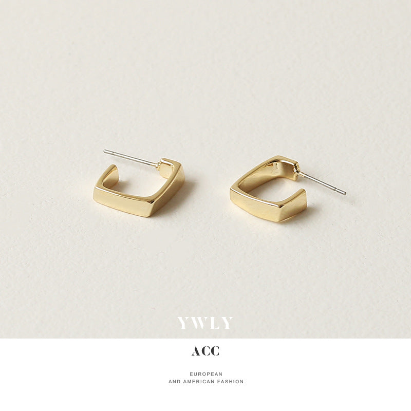 Simple Square Elegant Stud Earrings DPJE1846