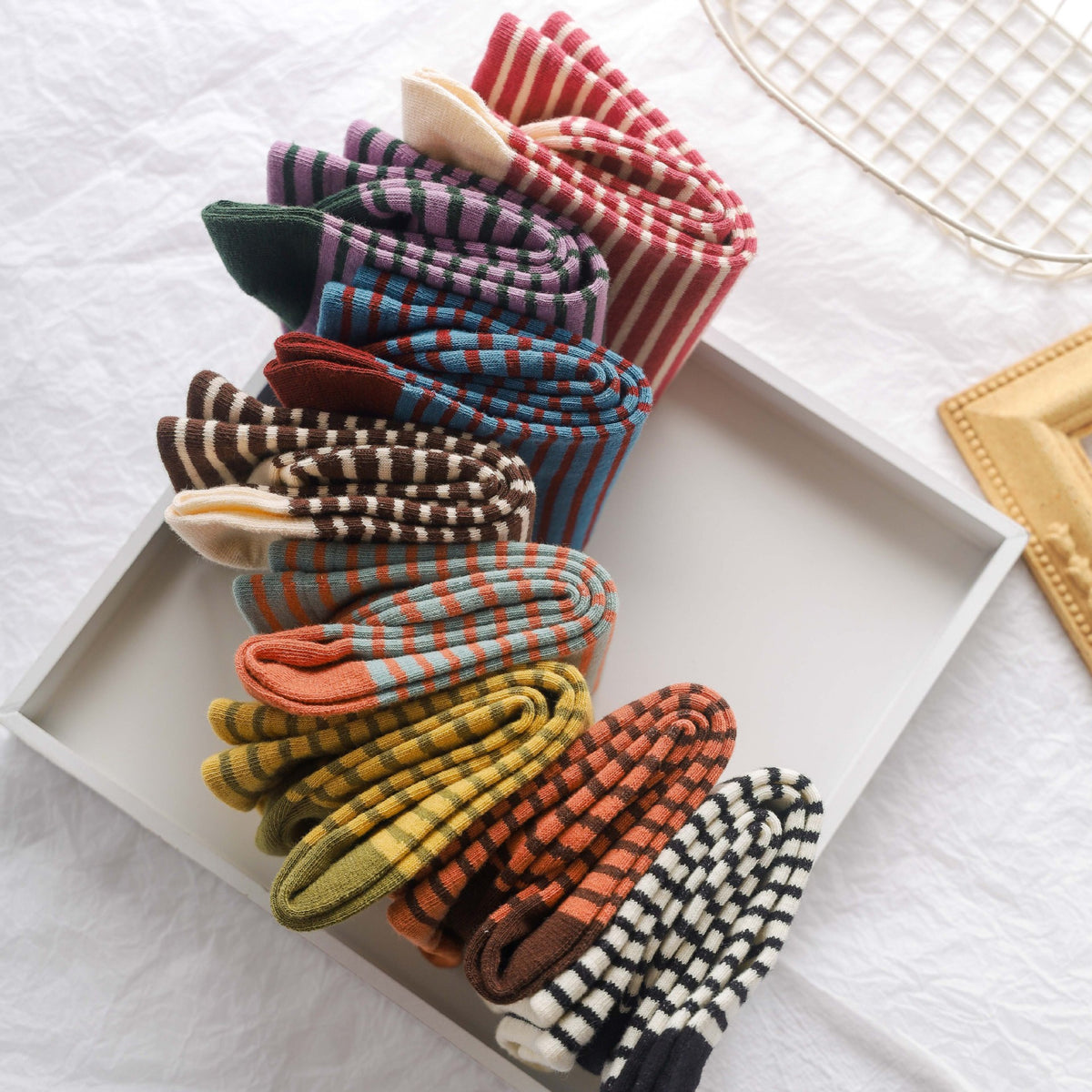 Minimalist Striped Socks - DippedShop Wholesale - #3923