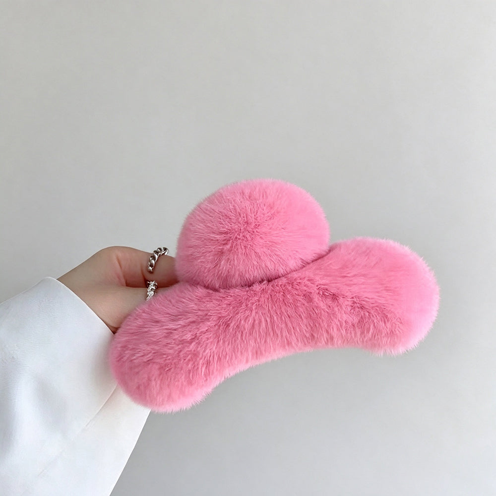 Faux Fur Hair Claw - DippedShop Wholesale - #1187