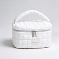 Minimalist Solid Color Quilt Shell Cosmetic Bag 6C5CO271