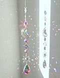 Celestial Moon Star Crystal Wind Chime Suncatcher 6H7HLS201