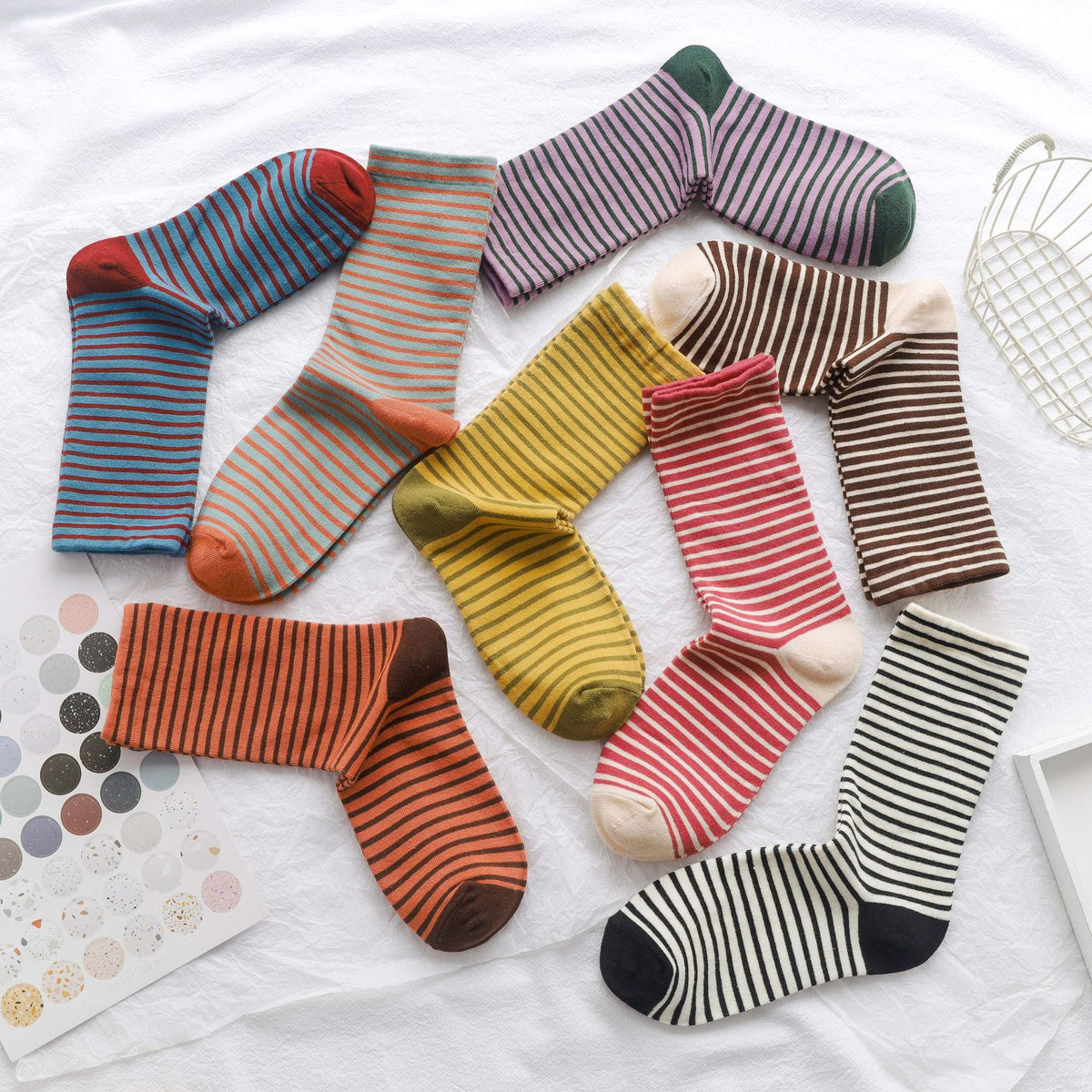 Minimalist Striped Socks - DippedShop Wholesale - #1155