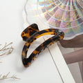 Vintage Tortoiseshell Leopard Acetate Hair Claw 8AS6HCP261T