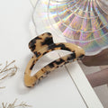 Vintage Tortoiseshell Leopard Acetate Hair Claw 8AS6HCP261T